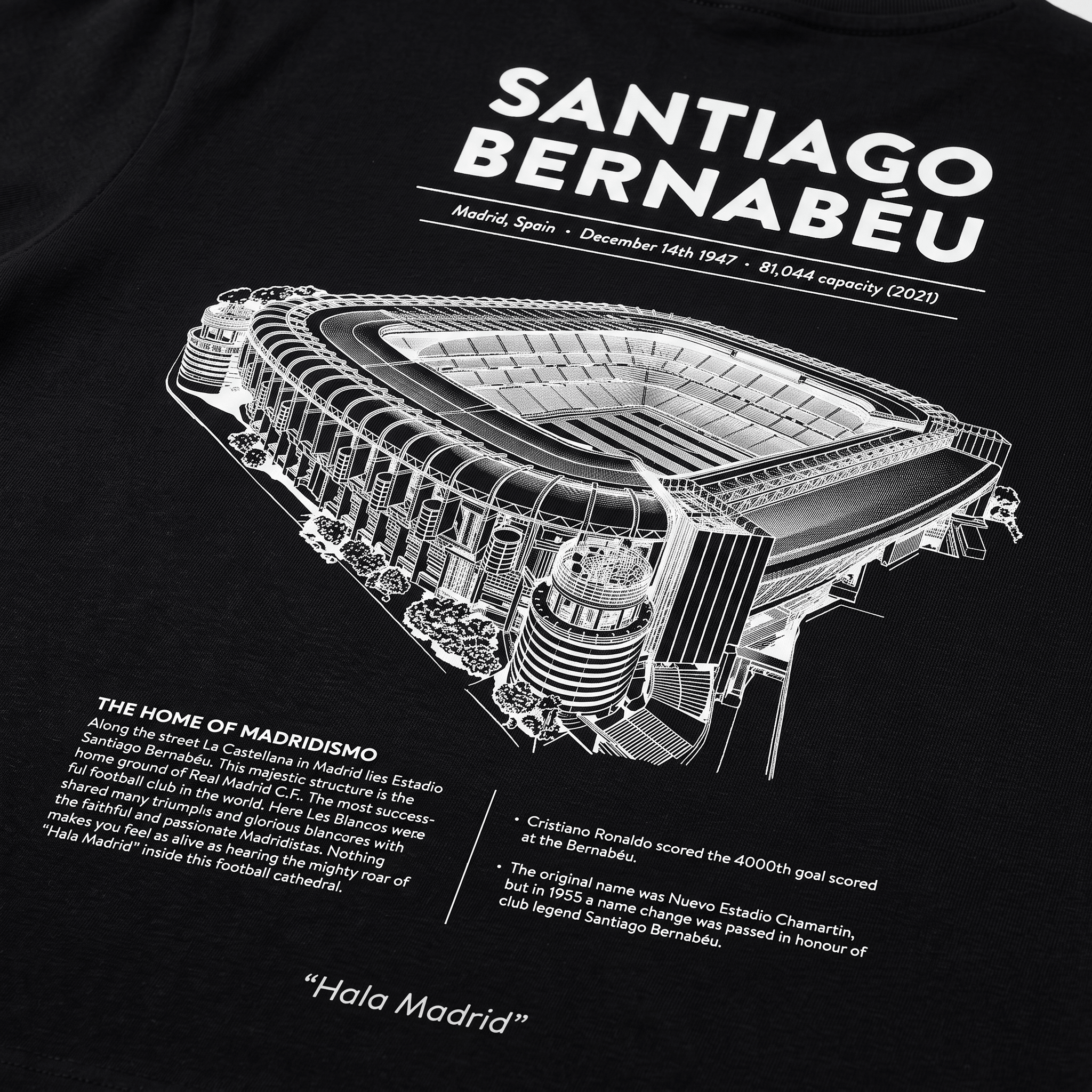 Tricou cu pictogramă arhivă Santiago Bernabéu