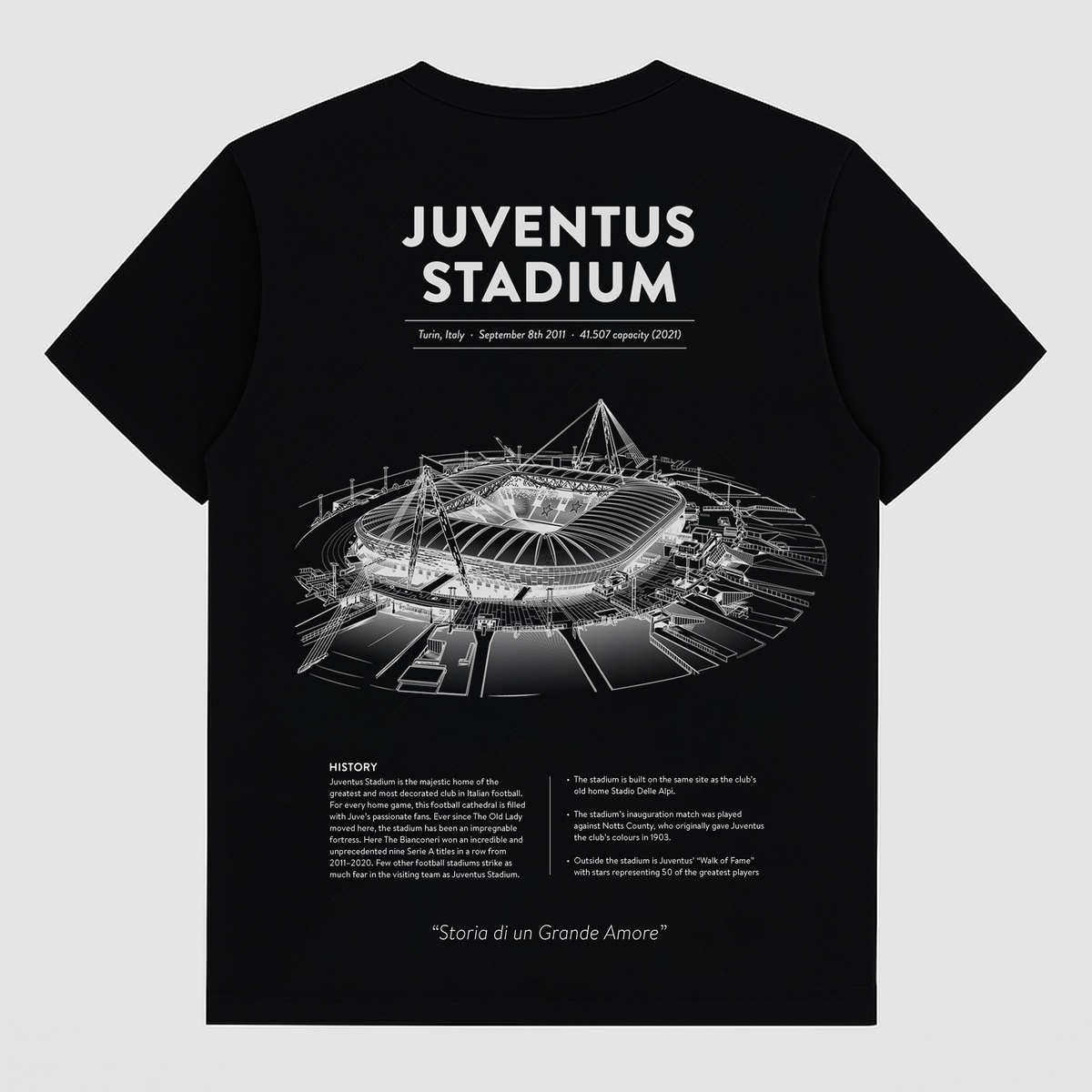 Juventus Stadium Black T-Shirt