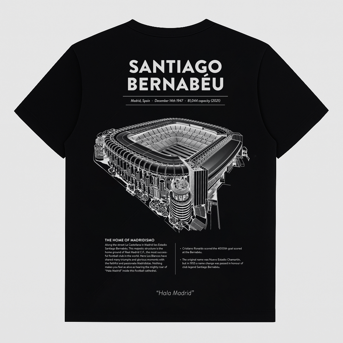 Santiago Bernabéu Black T-Shirt